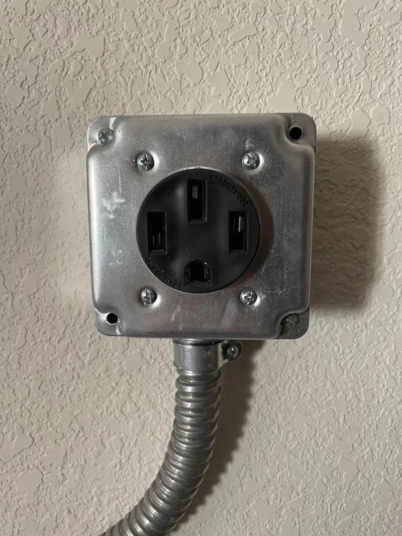 NEMA 14-50 outlet installed for Smart Home Electrical in Washington